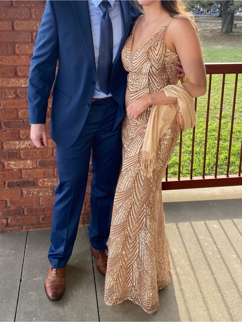 Revelry Rose Gold Sequin Dress